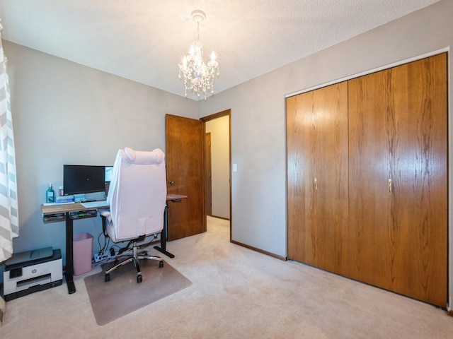 808 SW 2nd St, Stuart, IA 50250 - carpeted office with a chandelier
