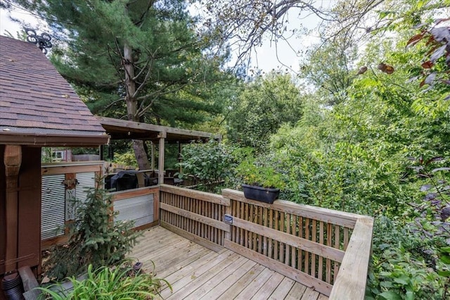 407 E Mckinney St, Runnells, IA 50237 - view of wooden deck