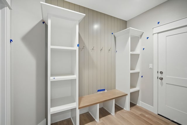 45 NW Alderleaf Dr, Waukee, IA 50263 - mudroom featuring wood finished floors and baseboards