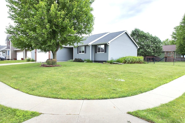 302 Crossing Ct NW, Bondurant, IA 50035 - ranch-style house featuring a garage