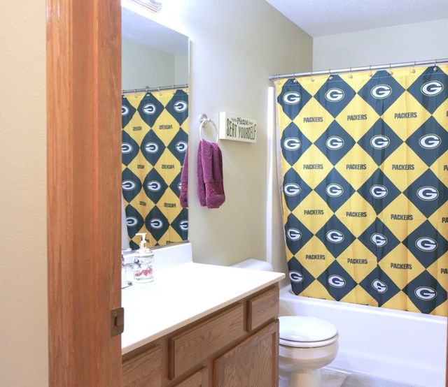 302 Crossing Ct NW, Bondurant, IA 50035 - bathroom with vanity and shower / bath combination with curtain