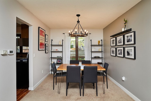 5208 Pommel Pl, West Des Moines, IA 50265 - dining room with a chandelier and light colored carpet