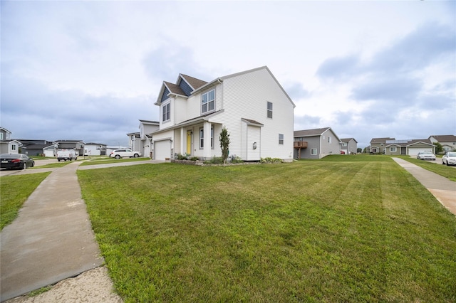 3635 Linden Dr SW, Bondurant, IA 50035 - view of home's exterior with a residential view, a garage, a yard, and concrete driveway