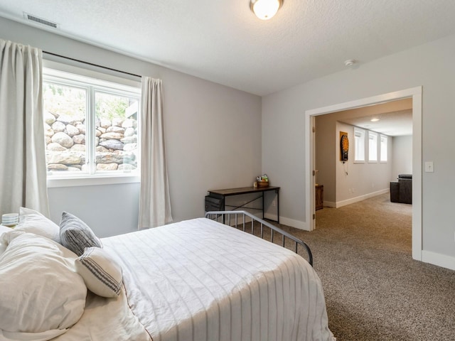 15815 Winston Ave, Urbandale, IA 50323 - carpeted bedroom with baseboards and a textured ceiling