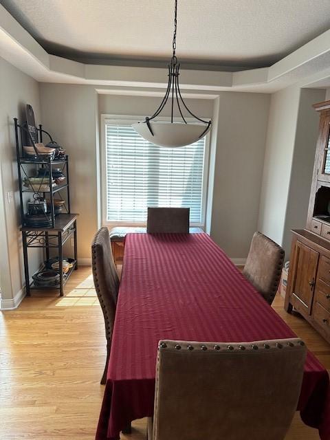 4017 160th St, Urbandale, IA 50323 - dining room featuring light wood-style flooring and baseboards