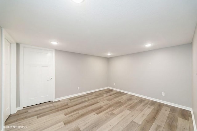 112 Hickory Way, Polk City, IA 50226 - basement featuring light wood finished floors and recessed lighting