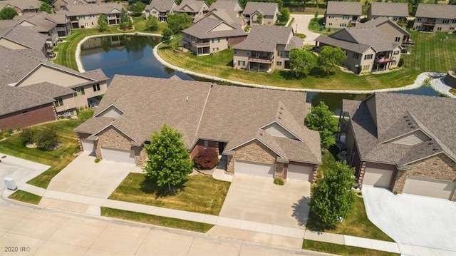 16530 Valleyview Ln, Clive, IA 50325 - aerial perspective of suburban area with a nearby body of water