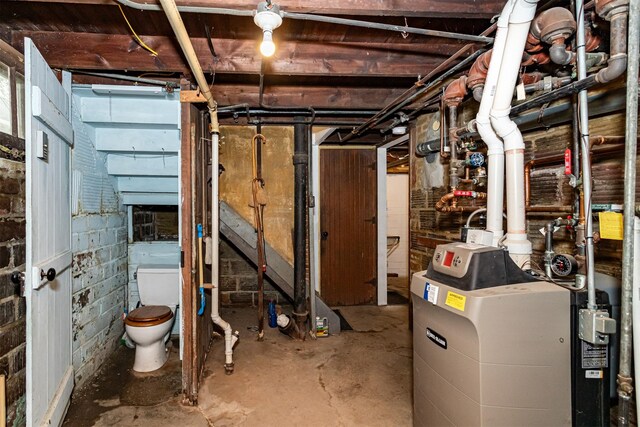 213 S Wilmoth Ave, Ames, IA 50014 - unfinished below grade area featuring a heating unit