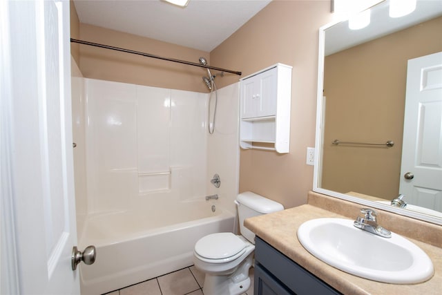 408 Tailfeather Ct NW, Bondurant, IA 50035 - full bath featuring vanity, shower / bath combination, and tile patterned flooring