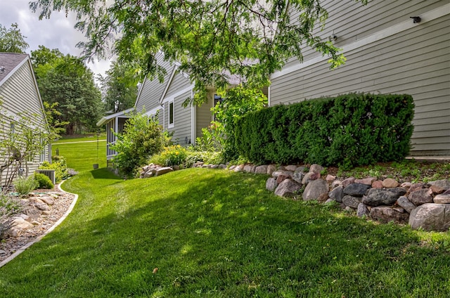 4012 Fletcher Blvd, Ames, IA 50010 - view of green lawn with a sunroom