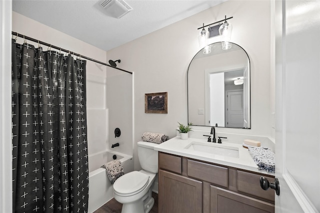 305 S Valley View Dr, Norwalk, IA 50211 - bathroom featuring vanity and shower / bathtub combination with curtain