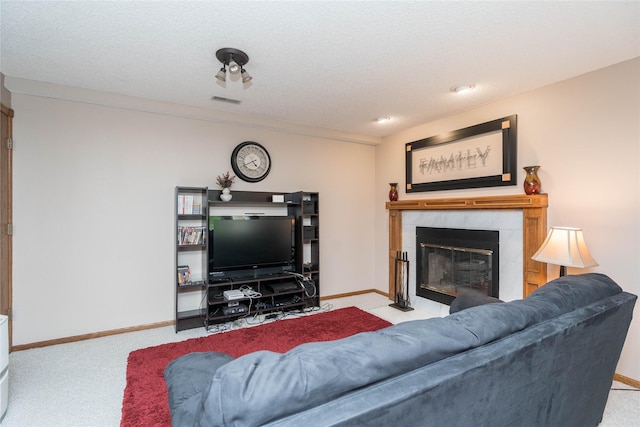 530 N 9th St, Carlisle, IA 50047 - living room with carpet flooring and a fireplace