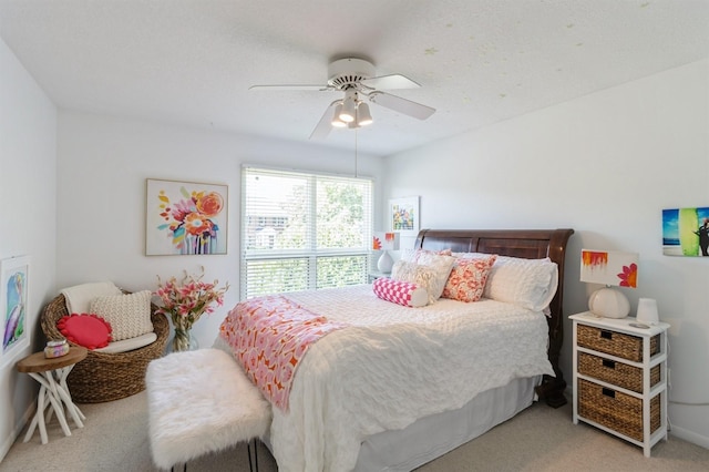 4709 Colt Dr, West Des Moines, IA 50265 - bedroom with light carpet and ceiling fan