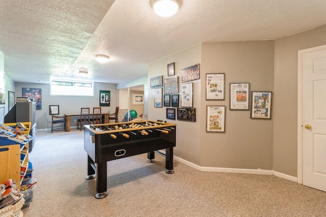 4709 Colt Dr, West Des Moines, IA 50265 - game room with carpet flooring and a textured ceiling
