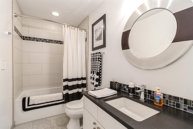 4709 Colt Dr, West Des Moines, IA 50265 - full bathroom featuring vanity, recessed lighting, and shower / bathtub combination with curtain