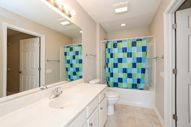 3305 SE Glenstone Dr Unit 172, Grimes, IA 50111 - bathroom featuring vanity, tile patterned flooring, and shower / bathtub combination with curtain