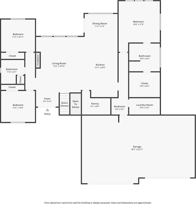 1305 NW 28th St, Grimes, IA 50111 - view of floor plan / room layout