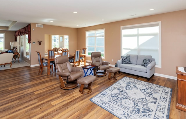 17475 Baxter Dr, Clive, IA 50325 - living room with wood finished floors and recessed lighting