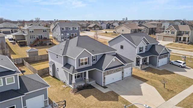 270 NE Prairie Wolf Dr, Waukee, IA 50263 - aerial perspective of suburban area