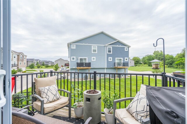 2714 NW Lois Ln, Ankeny, IA 50023 - balcony featuring a residential view