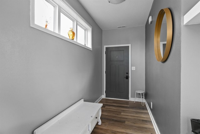 2817 NW Lois Ln, Ankeny, IA 50023 - entryway with wood finished floors and baseboards