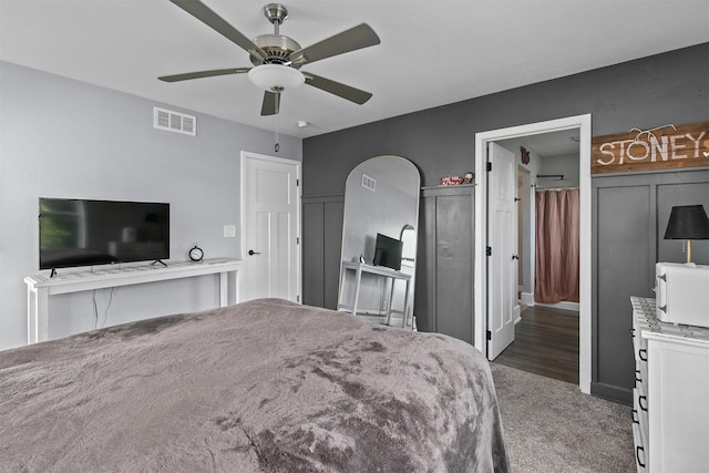 2817 NW Lois Ln, Ankeny, IA 50023 - carpeted bedroom with ceiling fan