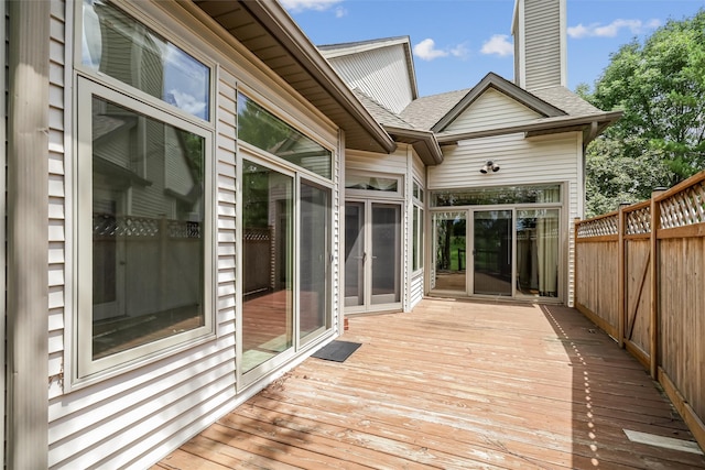 1069 Glen Oaks Dr, West Des Moines, IA 50266 - view of wooden terrace