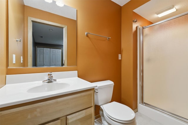 7039 Carey Ct, Johnston, IA 50131 - bathroom featuring a shower stall and vanity