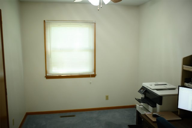 205 E 23rd St N, Newton, IA 50208 - office with a ceiling fan and carpet