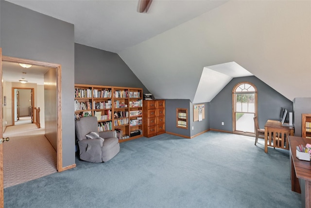 940 High Ave, Newton, IA 50208 - sitting room with carpet floors and vaulted ceiling