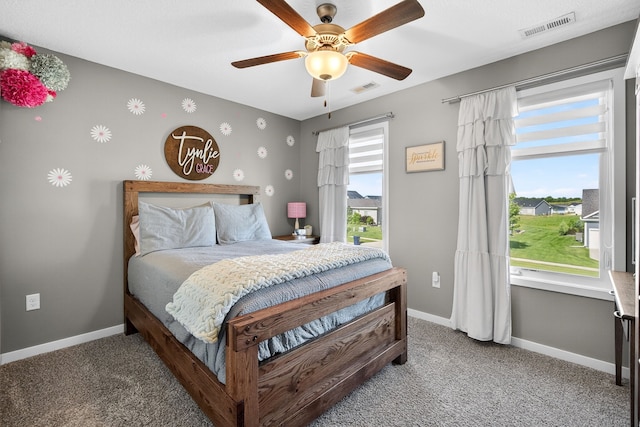 5519 165th St, Urbandale, IA 50323 - carpeted bedroom featuring baseboards and a ceiling fan