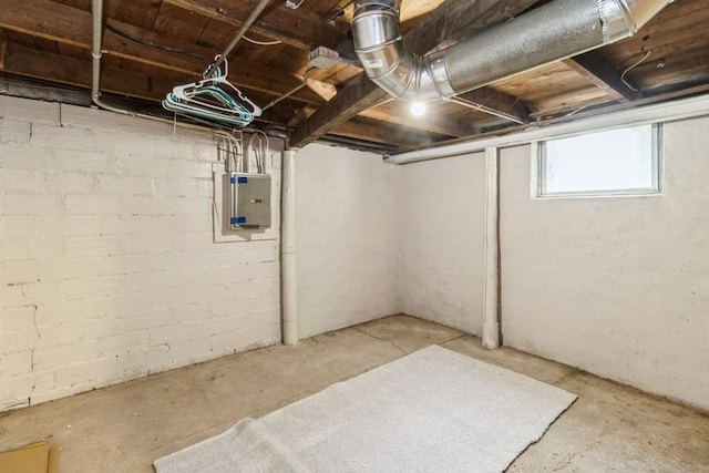 8 E Wall Ave, Des Moines, IA 50315 - below grade area featuring electric panel