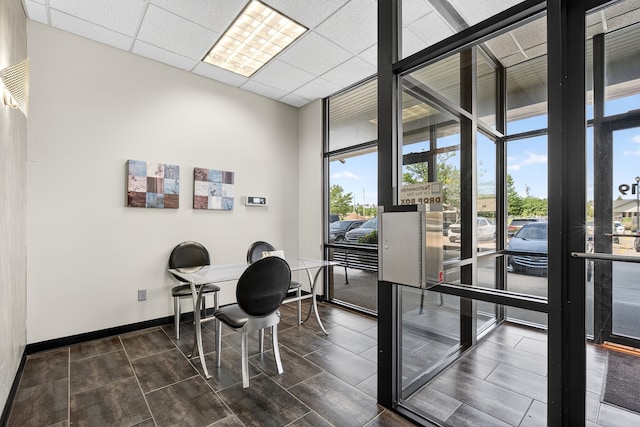 640 S 50th St Unit 2204, West Des Moines, IA 50265 - home office featuring floor to ceiling windows and baseboards