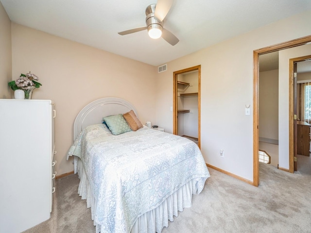 3436 Valley View Dr, West Des Moines, IA 50265 - bedroom featuring carpet floors and ceiling fan