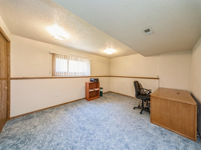 3436 Valley View Dr, West Des Moines, IA 50265 - unfurnished office featuring carpet and a textured ceiling