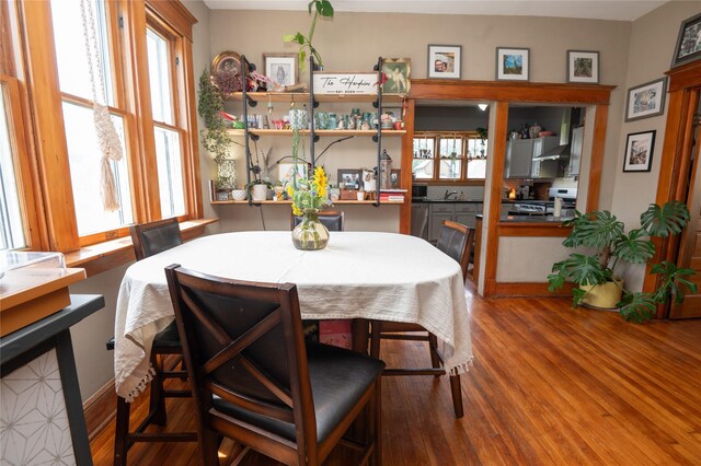 210 3rd St NE, Mitchellville, IA 50169 - dining room with wood finished floors