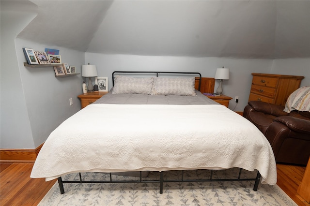 210 3rd St NE, Mitchellville, IA 50169 - bedroom with wood finished floors and vaulted ceiling