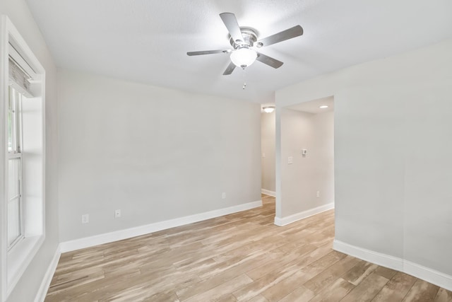 402 S 11th St, Adel, IA 50003 - unfurnished room with a ceiling fan and light wood finished floors
