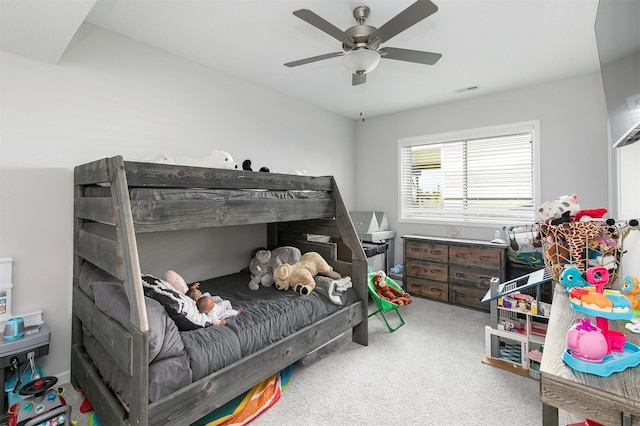 8932 Mockingbird Dr, West Des Moines, IA 50266 - bedroom with carpet flooring and ceiling fan