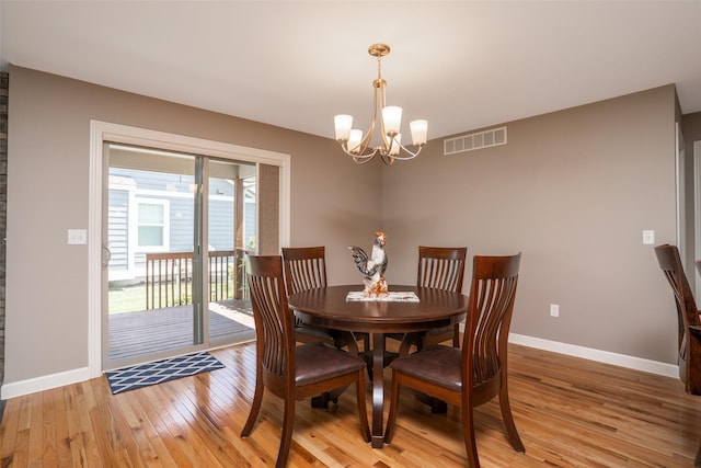 2801 SW Prairie Trail Pkwy, Ankeny, IA 50023 - dining space with a chandelier and light wood finished floors