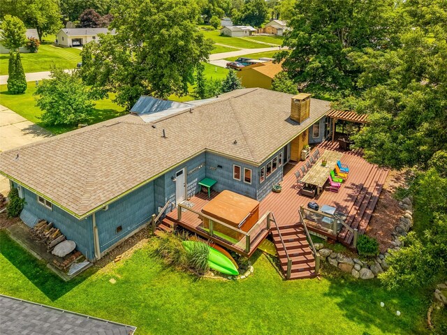 470 Juniper Ave, Kellogg, IA 50135 - view from above of property