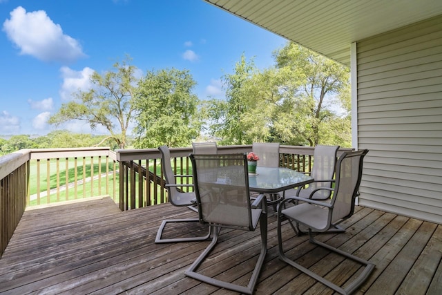 1921 Bristol St, Norwalk, IA 50211 - wooden terrace featuring outdoor dining space