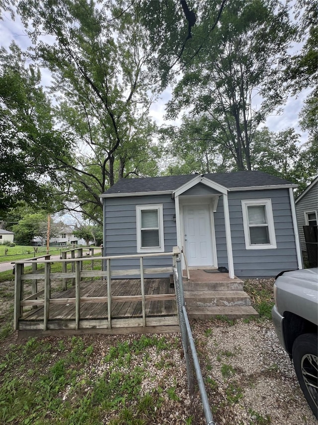 3618 Dubuque Ave, Des Moines, IA 50317 - view of front of house featuring a deck