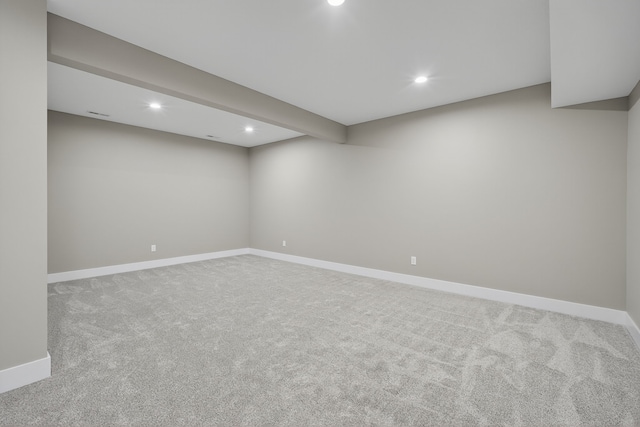 17736 Hammontree Dr, Clive, IA 50325 - finished basement with recessed lighting and carpet