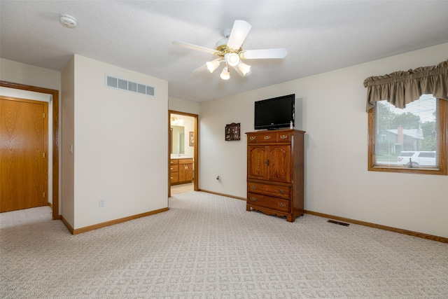 1412 Court St, Adel, IA 50003 - unfurnished bedroom with light carpet and a ceiling fan