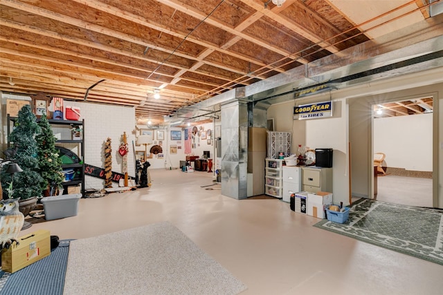 1412 Court St, Adel, IA 50003 - unfinished below grade area featuring heating unit