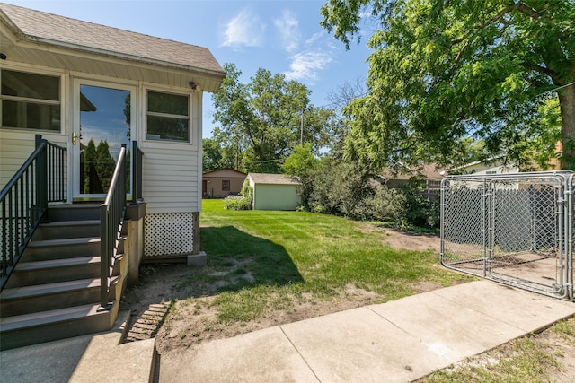 1412 Court St, Adel, IA 50003 - view of green lawn featuring a gate