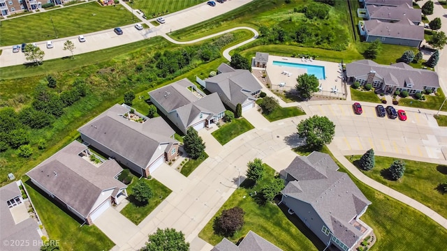 2811 SW Westview Ln, Ankeny, IA 50023 - aerial perspective of suburban area with a pool area