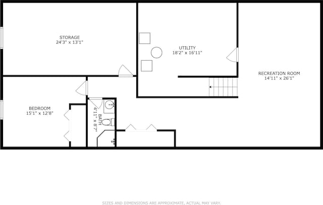 308 S 3rd St, Milo, IA 50166 - view of floor plan / room layout