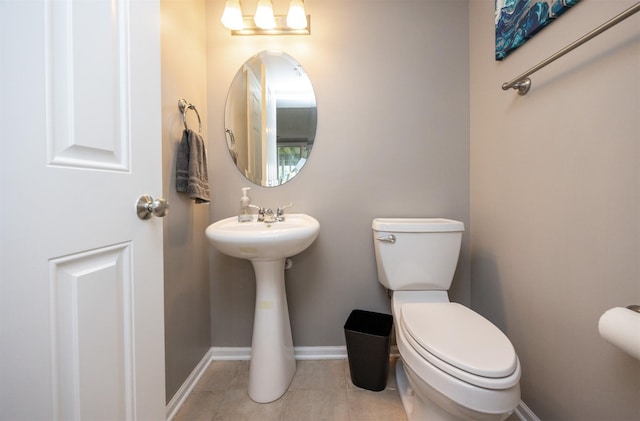 4104 SW 2nd St, Ankeny, IA 50023 - half bathroom with toilet and tile patterned floors